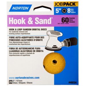 HOOK SAND DISC 60 GRIT 5-IN 25 PK