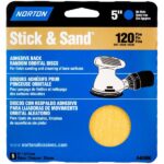 SANDING DISC 120 GRIT 5-IN 5 PACK