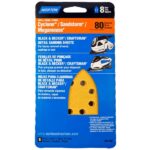 SANDING SHEET 80 GRIT 8 HOLE 5 PACK