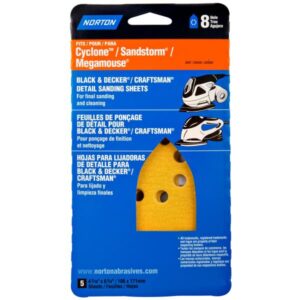 SANDING SHEET 120 GRIT 8 HOLE 5 PK