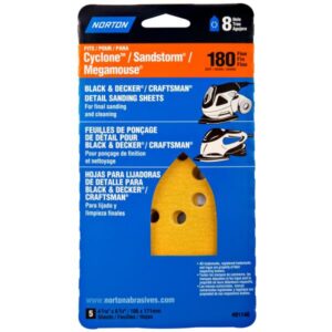 SANDING SHEET 180 GRIT 8 HOLE 5 PK