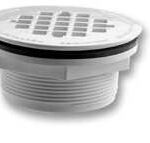 SHOWER DRAIN PVC WHITE GRID