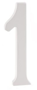 ZINC HOUSE NUMBER 1 WHITE 5-IN