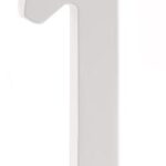 ZINC HOUSE NUMBER 1 WHITE 5-IN