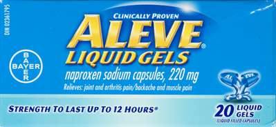 ALEVE LIQUID GELS 20CT