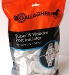 WOOD POST SUPER POST INSULATOR 25PK