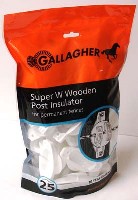 WOOD POST SUPER POST INSULATOR 25PK
