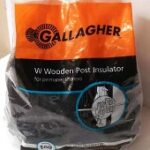 WOOD POST INSULATOR BLACK 100 PACK