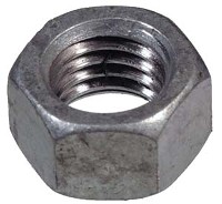 HEX NUT GALVANIZED 3/8IN-16