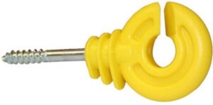 SCREW-IN RING INSULATOR YELLOW 25PK