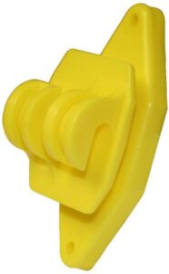 WOOD POST CLAW INSULATOR YELLOW