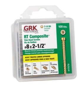TRIM SCREW 8 X 2-1/2IN 100 PC