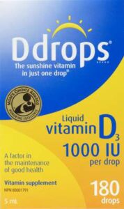 DDROPS 180 USE VIT D SUPP  1000IU