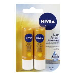 NIVEA LIP BALM SPF30 2PK