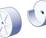 CLOSET ROD SOCKET WHITE 2 PACK
