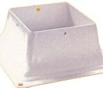POST BASE WHITE 4 X 4-IN