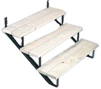 STAIR STRINGER 7 STEP STEEL BLACK