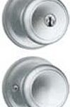 TROY KNOB KEYED SATIN CHROME