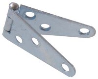 STRAP HINGE ZINC LIGHT DUTY 2IN 2PK