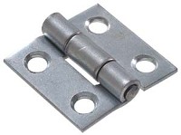 HINGE FIXED PIN ZINC 1-1/2IN 2 PACK