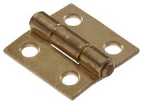 HINGE FIXED PIN BRASS 1-IN 2 PACK
