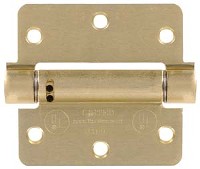 SPRING HINGE SATIN BRASS ADJ 4-IN
