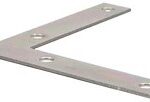CORNR IRON FLT ZINC 2-1/2X1/2-IN