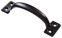 UTILITY DOOR PULL BLACK 6 1/2-IN