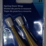 SPRING DOOR STOP BRASS 3-IN