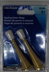SPRING DOOR STOP BRASS 3-IN