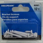 SHELF BRACKET SCREW #7 WHITE 12 PC