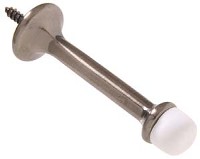 RIGID DOOR STOP PEWTER 3-IN 2 PACK