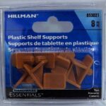 SHELF SUPPORT PLASTIC 8 PACK