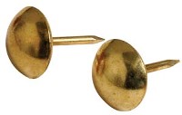 FURNITURE NAIL BRASS 25 PACK