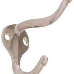 HAT AND COAT HOOK NICKEL 2 PACK