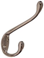 GARMENT HOOK HEAVY DUTY NICKEL