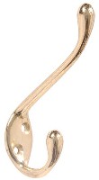 GARMENT HOOK HEAVY DUTY BRASS
