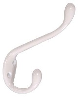 GARMENT HOOK HEAVY DUTY WHITE