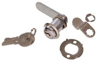 KEYED UTILITY LOCK CHROME 1/4-IN