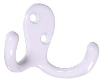 DOUBLE HOOK WHITE 2 PACK