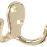 DOUBLE HOOK BRASS 2 PACK