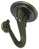 SWAG HOOK ANTIQUE BRASS