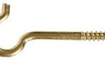 SCREW HOOK BRASS 2 9/16-IN 3 PACK