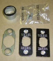 PLAIN LATCH SERVICE KIT CHROME