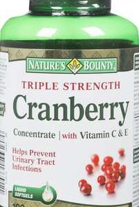 Nature's Bounty Cranberry with Vitamin C 3 x 100ea bottles