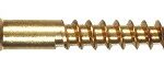 WOOD SCREW FLAT BRASS 10X1-IN 40 PK