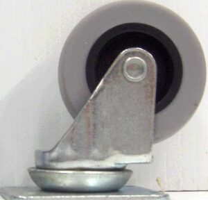SWIVEL CASTER 2IN RUBBER GREY WHEEL