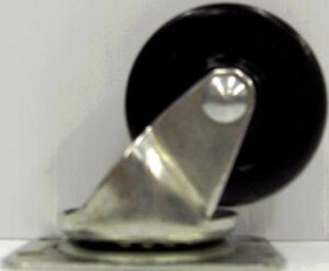 SWIVEL CASTER SOFT RUBBER 2-IN