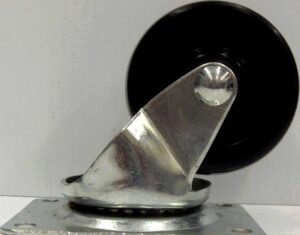 SWIVEL CASTER SOFT RUBBER 3-IN