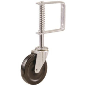 GATE CASTER BLACK 4-IN
